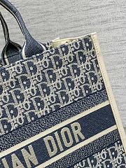 Dior book tote blue bag size 36x16x27cm - 2
