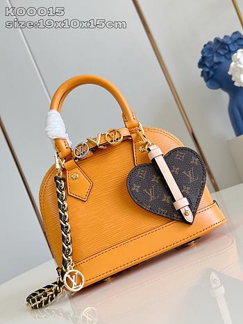 Louis Vuitton Alma BB bag Yellow size 23x17x11cm