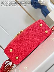 Louis Vuitton Capucines Mini red bag size  21 x 13.6 x 8 cm - 6