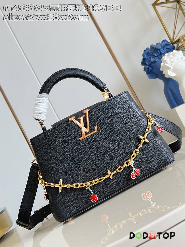 Louis Vuitton Capucines black bag size 27x18x0cm - 1