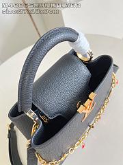 Louis Vuitton Capucines black bag size 27x18x0cm - 5