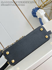 Louis Vuitton Capucines BB Chain On You black bag size 12 x 8 x 22 cm - 4