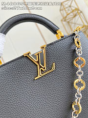 Louis Vuitton Capucines BB Chain On You black bag size 12 x 8 x 22 cm - 2