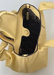 Fendi Spy Small Yellow leather bag size  18x12x32cm - 3