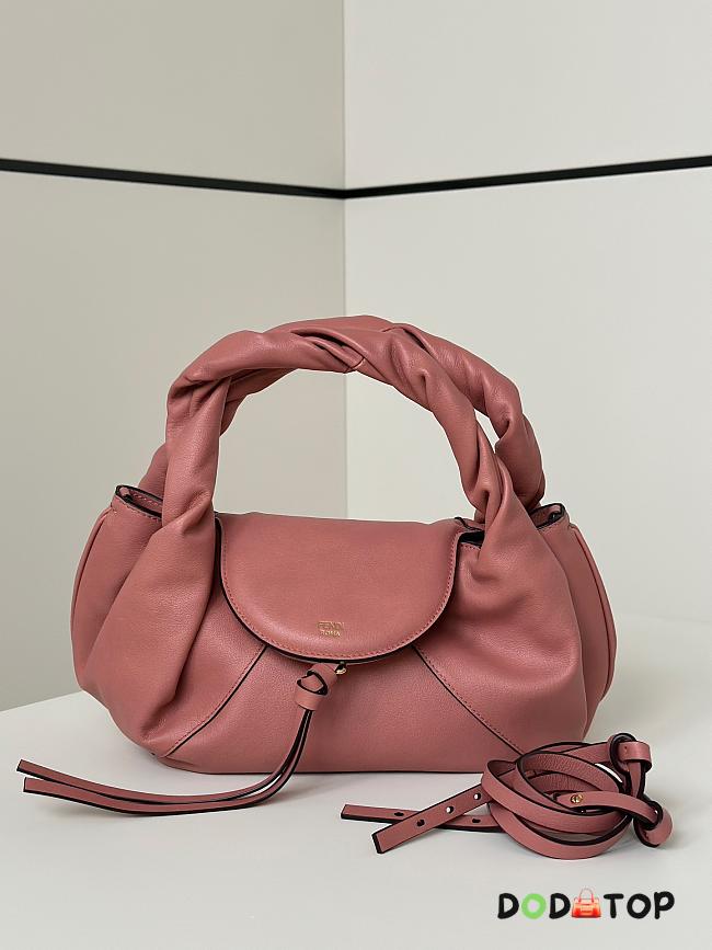 Fendi Spy Small pink leather bag size 18x12x32cm - 1