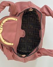 Fendi Spy Small pink leather bag size 18x12x32cm - 5