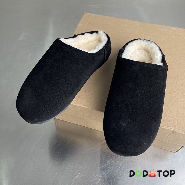 UGG Scuff Slipper Fleece Lined Black - 01 - 1