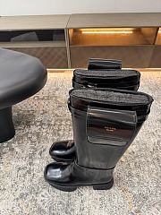 Prada Brushed leather boots with pouch black - 6