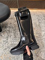 Prada Brushed leather boots with pouch black - 2