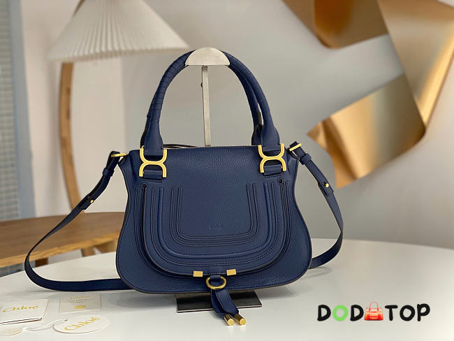 Chloe-marcie navi color bag size 30x23x10cm - 1