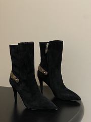 Louis vuitton LEGACY boots black Suede - 1