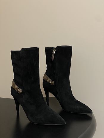 Louis vuitton LEGACY boots black Suede