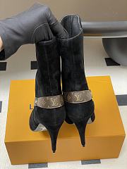 Louis vuitton LEGACY boots black Suede - 6