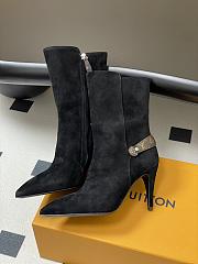 Louis vuitton LEGACY boots black Suede - 5