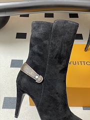Louis vuitton LEGACY boots black Suede - 4