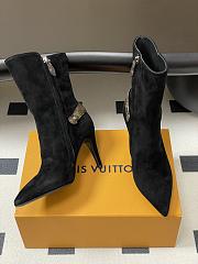 Louis vuitton LEGACY boots black Suede - 3
