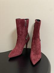 Louis vuitton LEGACY boots red Suede - 1