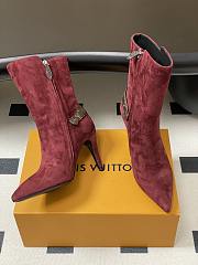 Louis vuitton LEGACY boots red Suede - 3