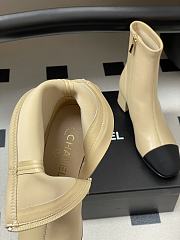 Chanel boots beige women - 5