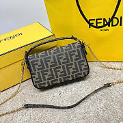 Fendi Baguette brown bag size 19×5×11cm - 3