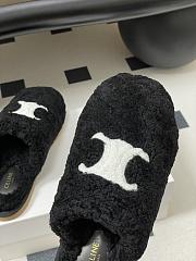 Celine Fur slippers black - 6