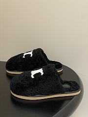 Celine Fur slippers black - 5