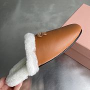 MiuMiu Fur slippers brown - 4