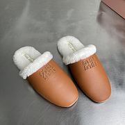 MiuMiu Fur slippers brown - 3