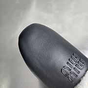 MiuMiu Fur slippers black - 2
