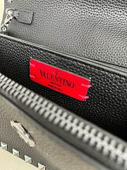 Valentino Mini Calf Leather black bag size 21×6×11cm - 3