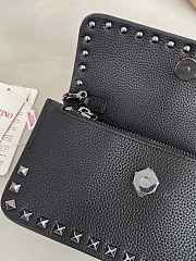 Valentino Mini Calf Leather black bag size 21×6×11cm - 2