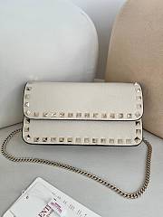 Valentino Mini Calf Leather cream bag size 21×6×11cm - 1