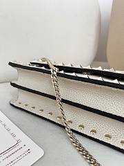 Valentino Mini Calf Leather cream bag size 21×6×11cm - 6