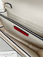 Valentino Mini Calf Leather cream bag size 21×6×11cm - 5