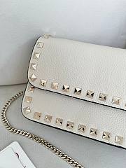 Valentino Mini Calf Leather cream bag size 21×6×11cm - 4