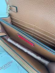 Valentino Mini Calf Leather brown bag size 21×6×11cm  - 2