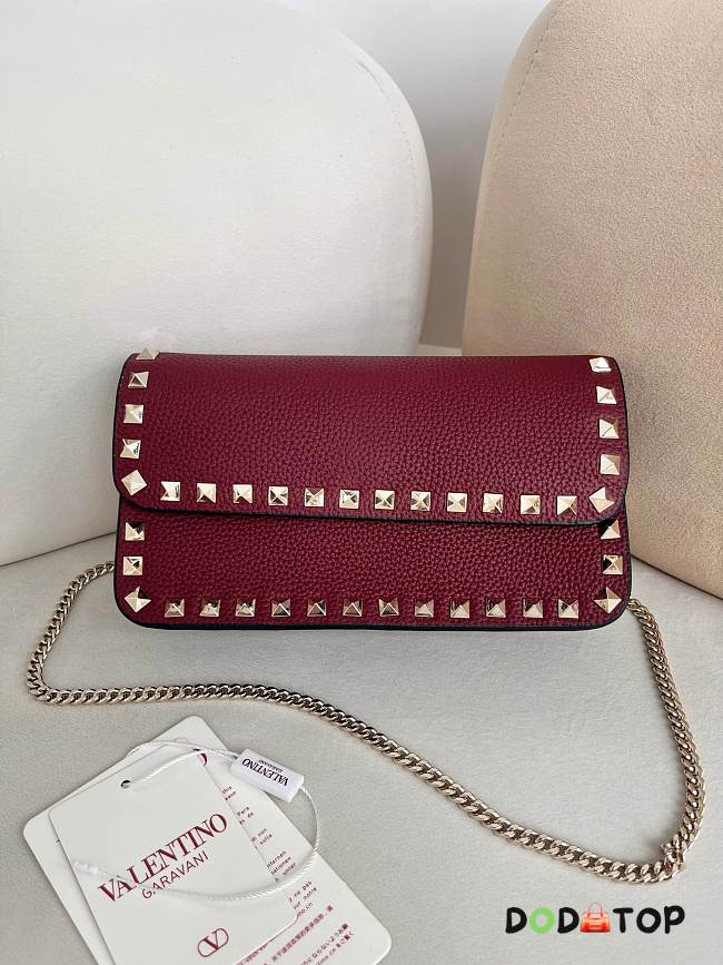 Valentino Mini Calf Leather red bag size 21×6×11cm - 1
