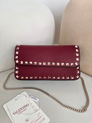 Valentino Mini Calf Leather red bag size 21×6×11cm