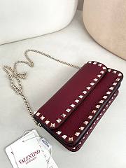 Valentino Mini Calf Leather red bag size 21×6×11cm - 4