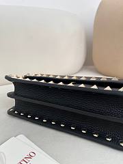 Valentino Mini Calf Leather black bag size 21×6×11cm (gold hardware) - 6