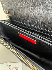 Valentino Mini Calf Leather black bag size 21×6×11cm (gold hardware) - 5