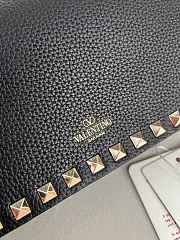 Valentino Mini Calf Leather black bag size 21×6×11cm (gold hardware) - 2
