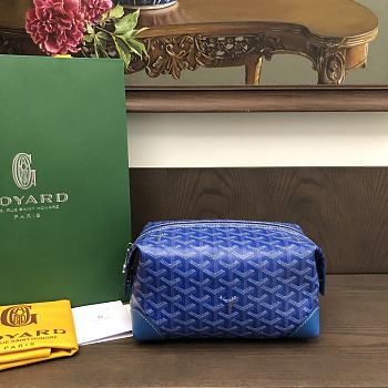 Goyard make-up bag blue