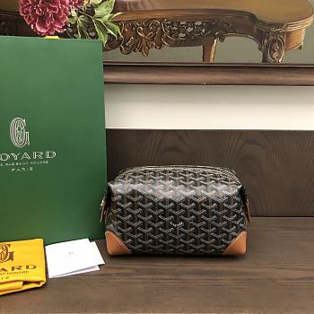 Goyard make-up bag brown