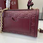 Gucci Small Padlock Handbag red size 20x13x 8 cm  - 6