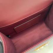 Gucci Small Padlock Handbag red size 20x13x 8 cm  - 4