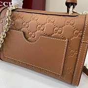 Gucci Small Padlock Handbag brown size 20x13x 8 cm - 6