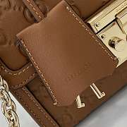 Gucci Small Padlock Handbag brown size 20x13x 8 cm - 4
