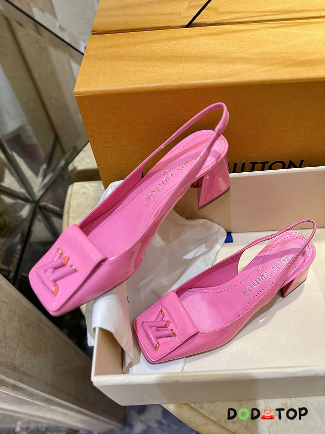Louis Vuitton hight heels pink color 5.5cm - 1