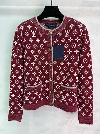 Louis Vuitton cardigan red 